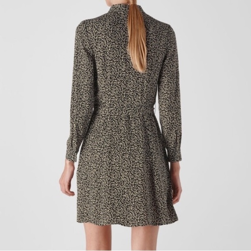 Whistles NWT Autumn Ditsy Floral Viscose Long Sleeve Collar Shirt Dress NO BELT - Picture 17 of 17